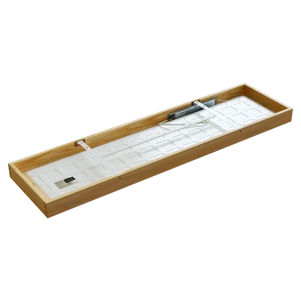 Pinnasäädin LED-kattovalaisin LONG WOODLINE 42W IP20 4000K 3950lm saarni