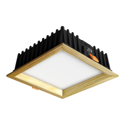 Įleidžiamas LED šviestuvas SQUARE WOODLINE 170x170 12W IP20 3000K 1179 lm Pušis