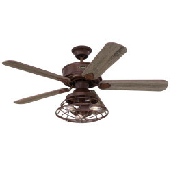 Ceiling fan with remote control brown BARNETT