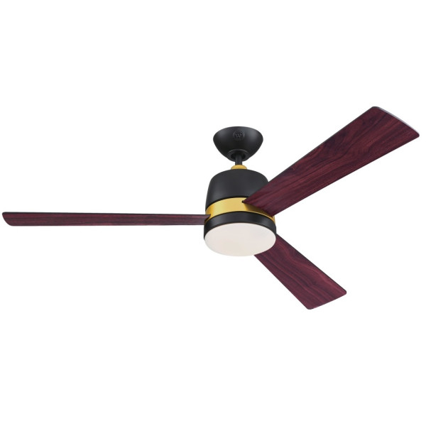 Lubinis ventiliatorius su nuotoliniu valdymu juodas TRISTAN