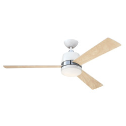 Ceiling fan with remote control white TRISTAN