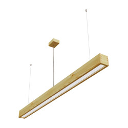 Pendant light LOOK WOODLINE 1,5m 48W IP20 4000K 3800lm Pine