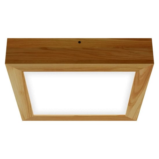 Pinnapealne LED laevalgusti QUADRA WOODLINE 300x300 24W IP20 4000K 1430lm tamm