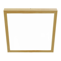 Virsapmetuma LED griestu gaismeklis QUADRA WOODLINE 600x600 40W IP20 4000K 3320lm priede