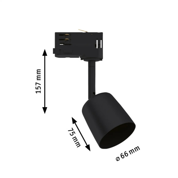 ProRail3 šinas gaismeklis melns GU10 max. 10W COVER ProRail3 šinas gaismeklis melns GU10 max. 10W COVER