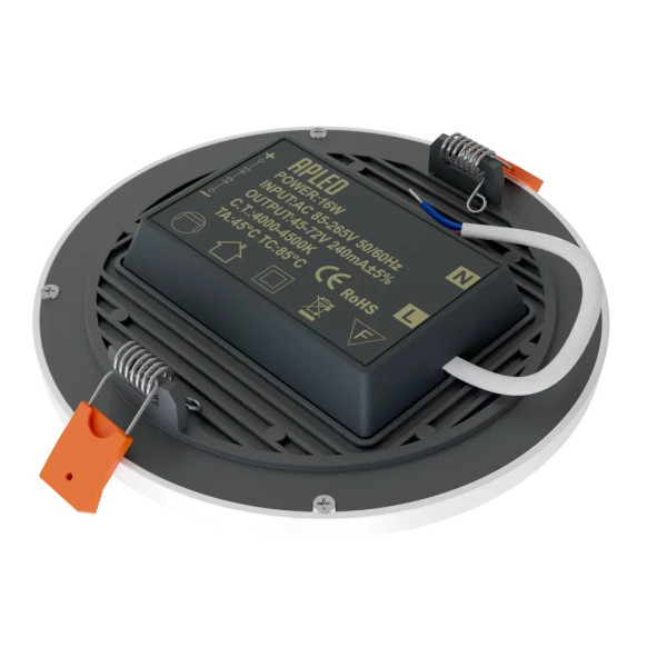 Iebūvējama lampa 16W IP20 4000K 1600 lm RONDO SLIM