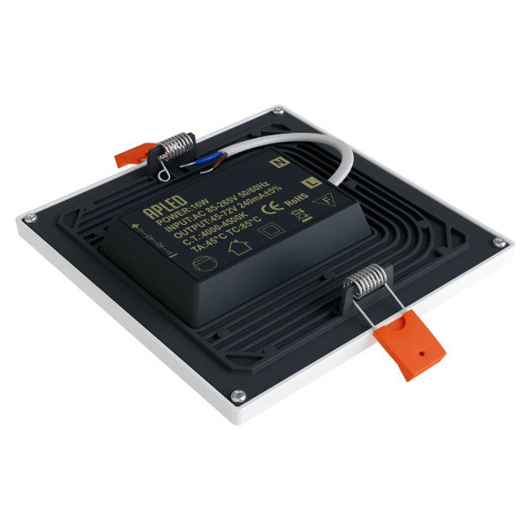 Upotettava kattovalo 16W IP20 4000K 1600 lm SQUARE SLIM