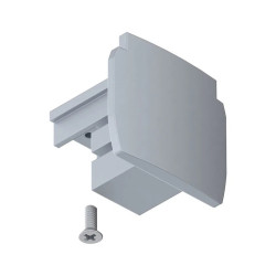 Connector End cap Silver