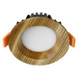 Įleidžiamas LED šviestuvas RONDO WOODLINE 90 3W IP20 3000K 176lm uosis