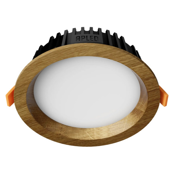 Upotettava LED-valaisin RONDO WOODLINE 148 6W IP20 4000K 631 lm Tammi