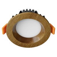 Süvistatav LED valgusti RONDO WOODLINE 90 3W IP20 3000K 176lm Tamm