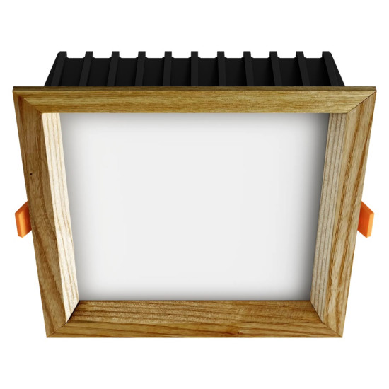 Süvistatav LED valgusti SQUARE WOODLINE 170x170 12W IP20 3000K 1179lm saar