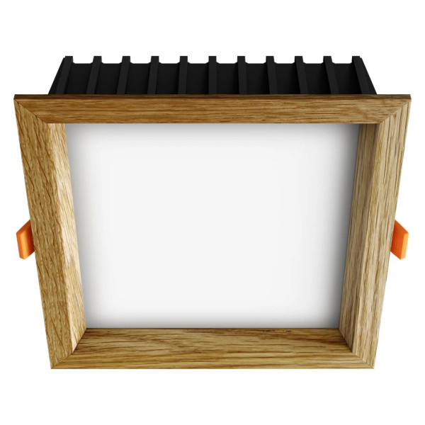 Iebūvēts LED gaismeklis SQUARE WOODLINE 170x170 12W IP20 3000K 1179lm Ozols