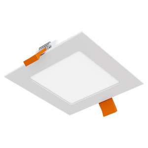 Įleidžiamas kvadratinis šviestuvas 6W IP40 3000K 550lm standartinė balta