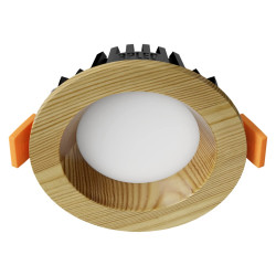 Süvistatav LED valgusti RONDO WOODLINE 90 3W IP20 3000K 176lm Mänd