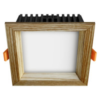 Iebūvēts LED gaismeklis SQUARE WOODLINE 120x120 6W IP20 4000K 558lm osis