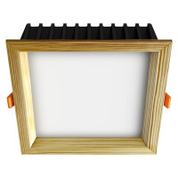 Iebūvēts LED gaismeklis SQUARE WOODLINE 170x170 12W IP20 4000K 1281lm Priede