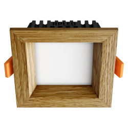Süvistatav LED valgusti SQUARE WOODLINE 90x90 3W IP20 4000K 206lm Tamm