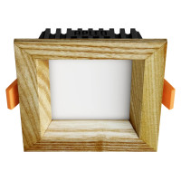 Iebūvēts LED gaismeklis SQUARE WOODLINE 90x90 3W IP20 4000K 206lm osis
