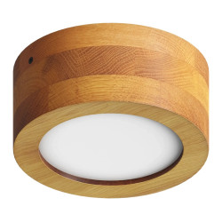 Ceiling light D130 6W 4000K 575lm Oak RONDO MINI
