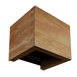 Wall light 6W 3000K 424lm CUBE WOODLINE