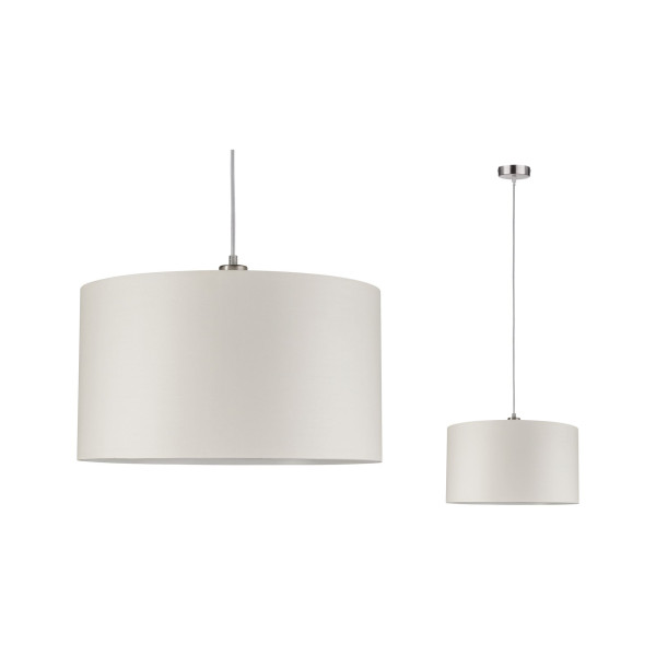 Griestu gaismeklis krēma/birstēts tērauds max. 60 W E27 TESSA