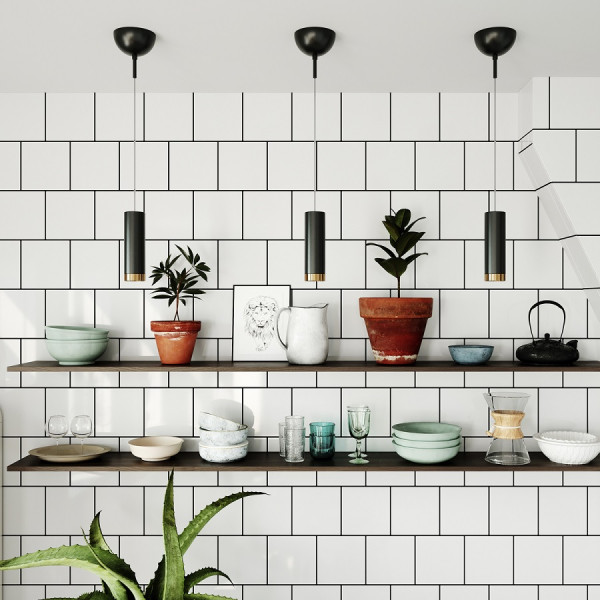 Iekārta lampa melna PULS