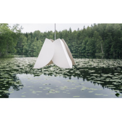 Ripplamp valge LEHMUS L