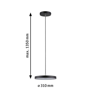 Iekarināma lampa melna   3-Step-Dim HILDOR Iekarināma lampa melna   3-Step-Dim HILDOR