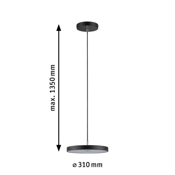 Iekarināma lampa melna   3-Step-Dim HILDOR Iekarināma lampa melna   3-Step-Dim HILDOR