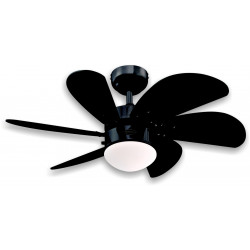 Ceiling fan 60W E14 TURBO SWIRL BLACK