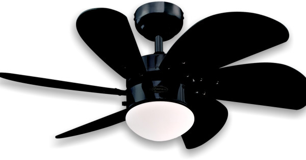 Ceiling Fan 60w E14 Turbo Swirl Black