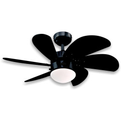 Ceiling fan 60W E14 TURBO SWIRL BLACK