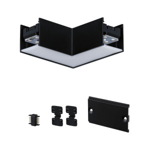 Valgusti kanali nurk 90° must