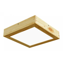 Virsapmetuma LED griestu gaismeklis QUADRA WOODLINE 300x300 24W IP20 4000K 1430lm priede