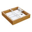 Pinnapealne LED laevalgusti QUADRA WOODLINE 300x300 24W IP20 4000K 1430lm tamm