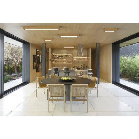Pinnapealne LED laevalgusti QUADRA WOODLINE 300x300 24W IP20 4000K 1430lm tamm