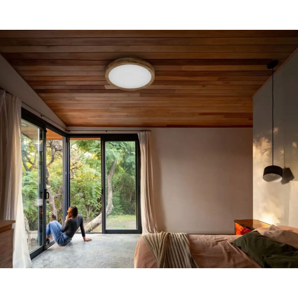 Griestu lampa RONDO WOODLINE 500 48W IP20 3000K 3600lm osis