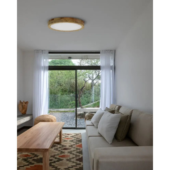 Šviestuvas RONDO WOODLINE 500 48W IP20 4000K 3600lm Pušis
