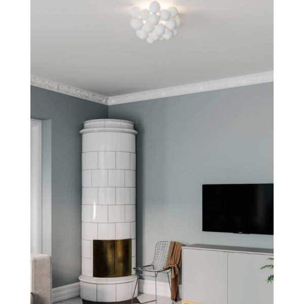 Lubų šviestuvas baltas GROSS