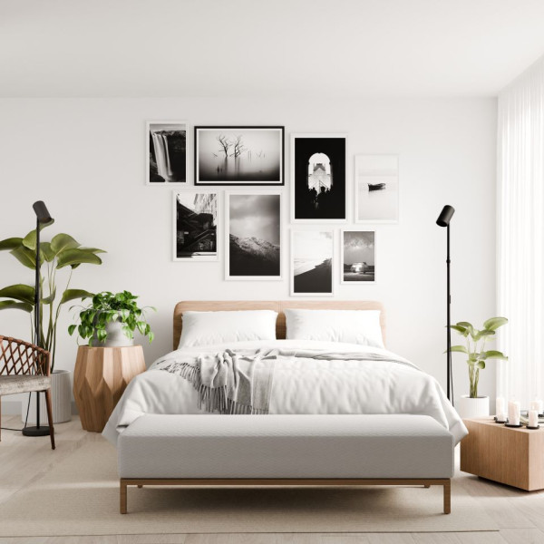 Grīdas lampa melna EVERLY