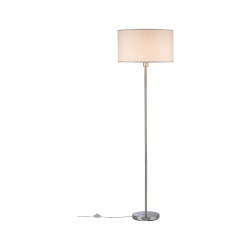 Põrandavalgusti kreem/harjatud teras max. 60 W E27 TESSA