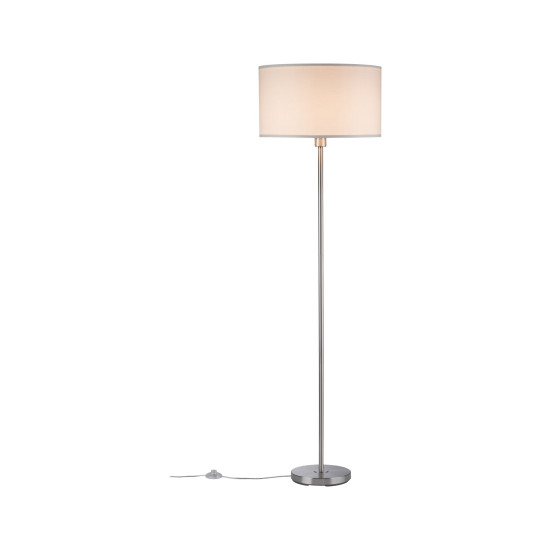 Põrandavalgusti kreem/harjatud teras max. 60 W E27 TESSA