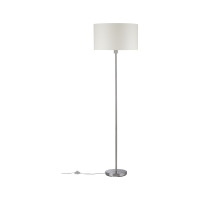 Põrandavalgusti kreem/harjatud teras max. 60 W E27 TESSA