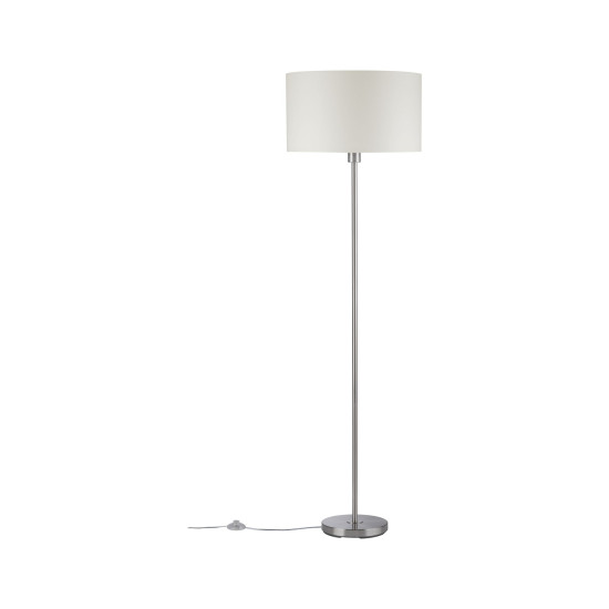 Põrandavalgusti kreem/harjatud teras max. 60 W E27 TESSA