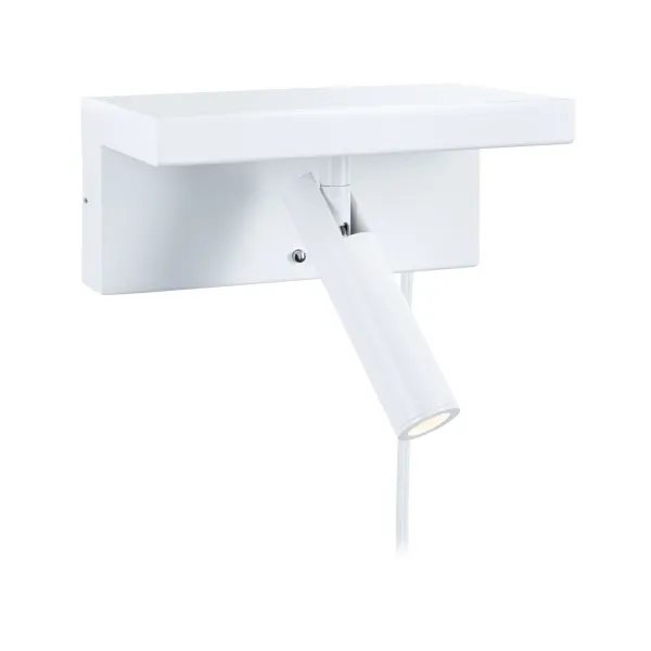 LED Wall luminaire Jerik USB C 2,4W dimmable Matt white