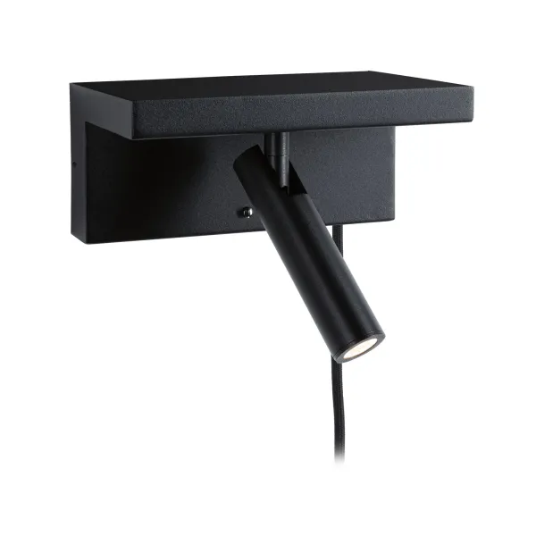 LED Wall luminaire Jerik USB C 2,4W dimmable Matt black