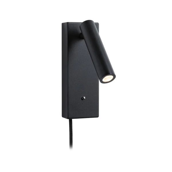 Wall luminaire Hulda USB C 2,5W dimmable Black matt