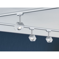Gaismeklis matēts hroms LED spot 8W CUBE