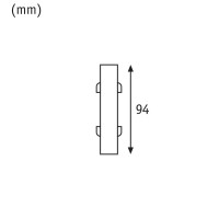 Lighting rail connector Black